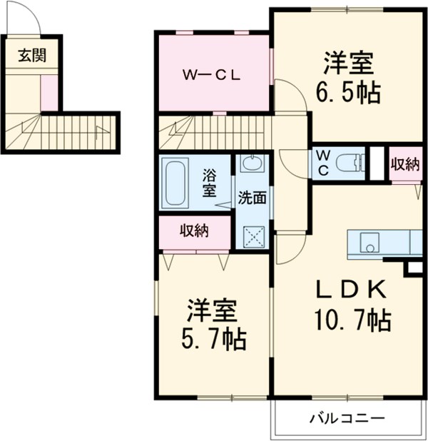 cross road redの間取り