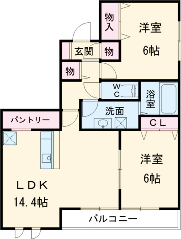 アンフィニ勝川の間取り