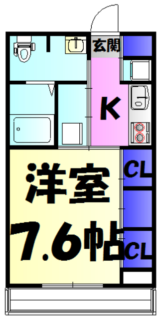 リブリ・M's FLATの間取り