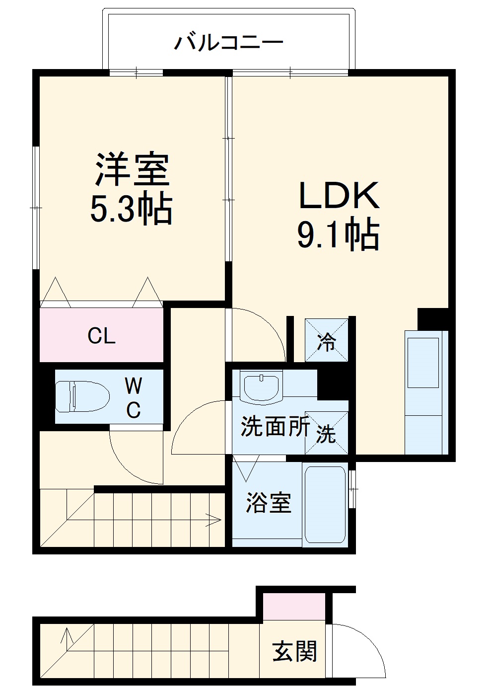 プレミール西千葉の間取り
