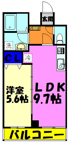 ミリアビタNo.33の間取り