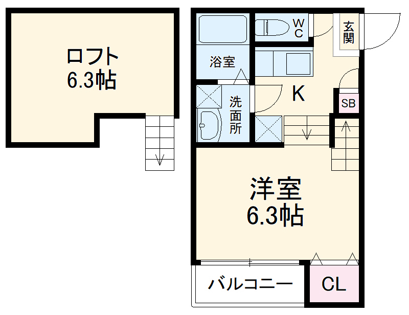 ヴィラ・トゥルヌソルの間取り