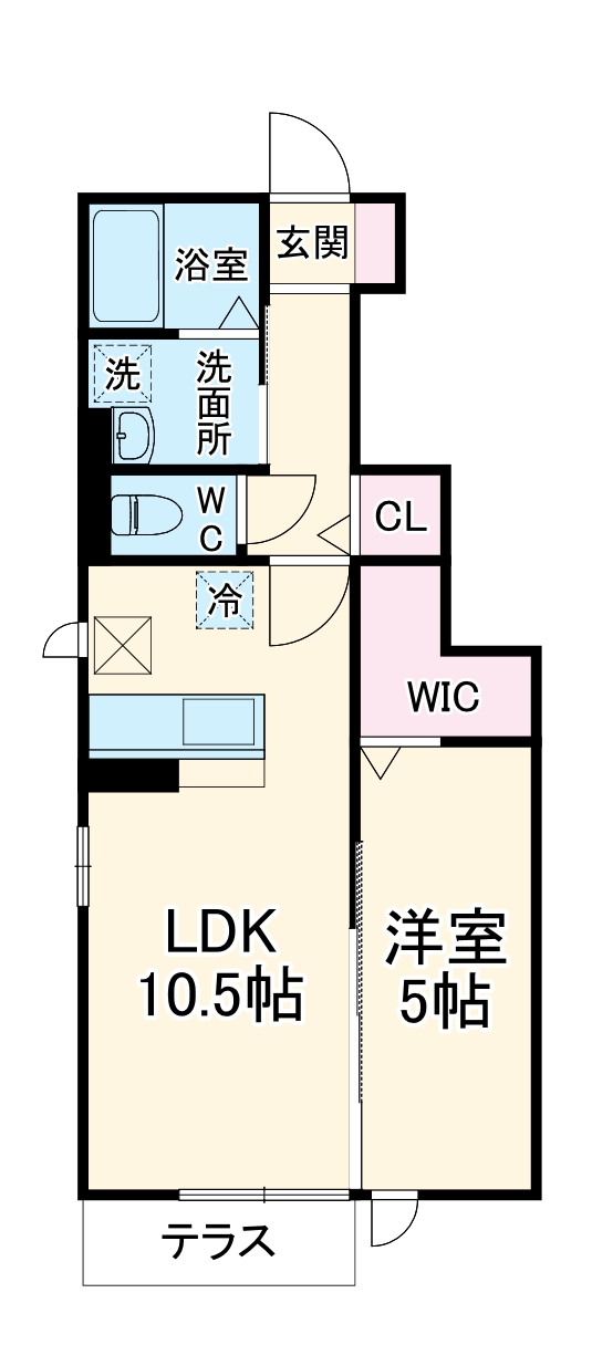 ヴィルヌーヴ B棟の間取り