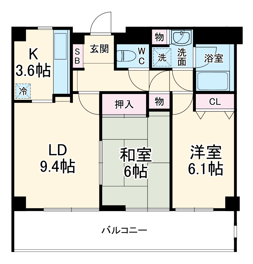 パティオス1番街の間取り