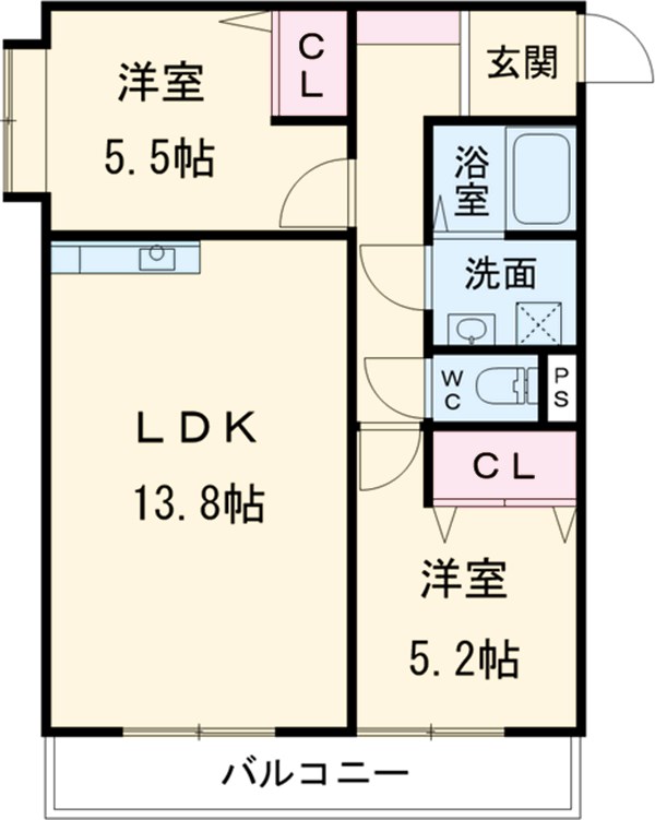 サンプロスミタニの間取り
