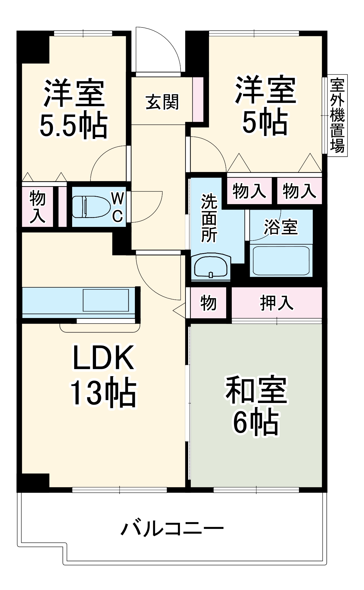 チェリーロードヒル瑞穂の間取り