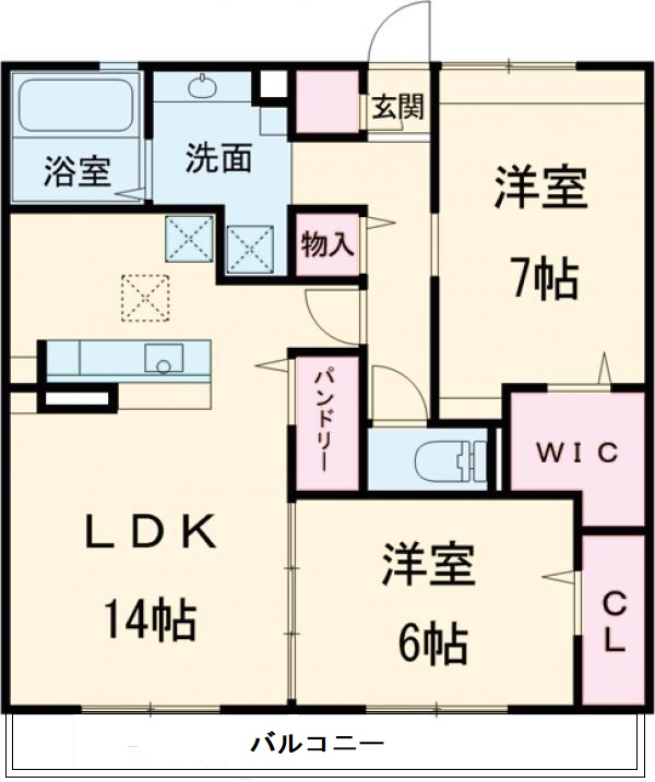 リブ フラットの間取り