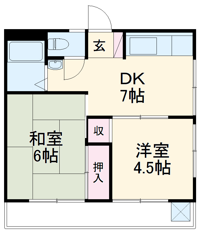 サン駒止ビルの間取り