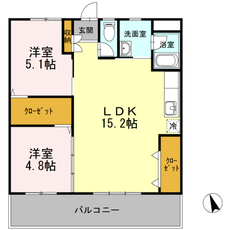 テラスヴェルデの間取り