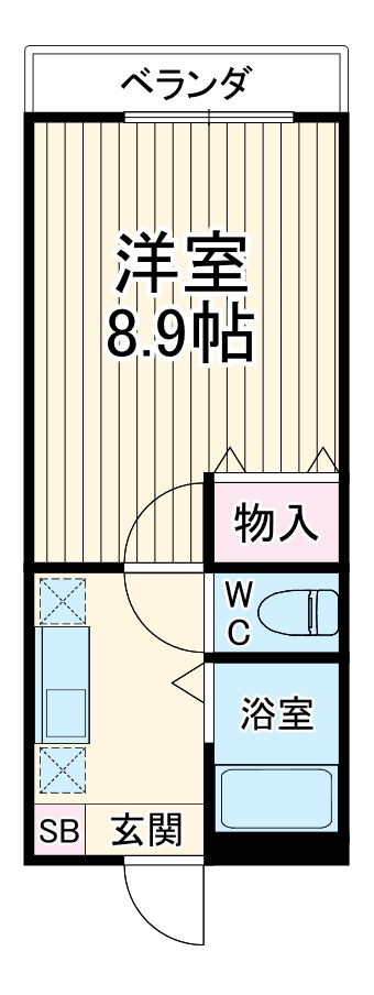 ハイム汐見Ⅱの間取り