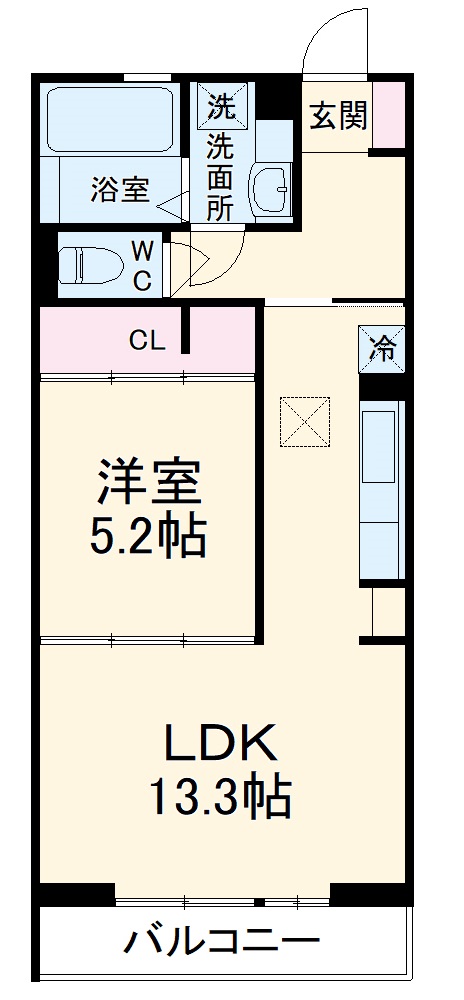 グランシャリオ篠木の間取り