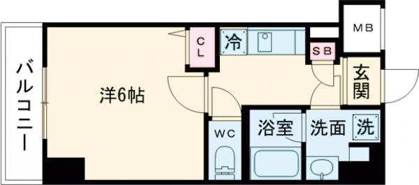 ラフィスタ大師前Ⅲの間取り