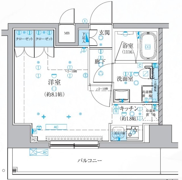 ベルシード梅島ブランシュの間取り