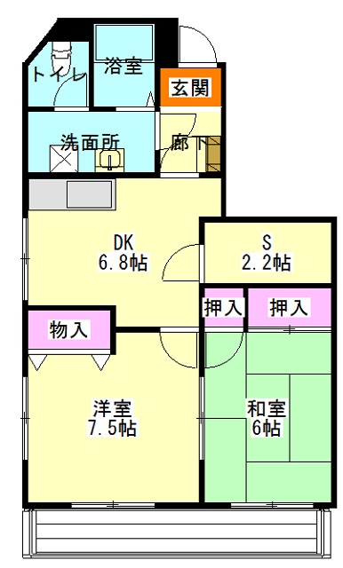 クリスタル童夢の間取り