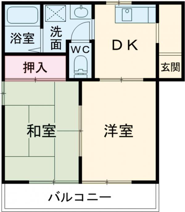 フレグランスAの間取り