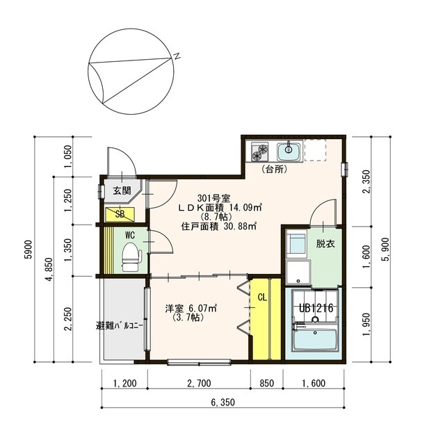 Clair Plageの間取り