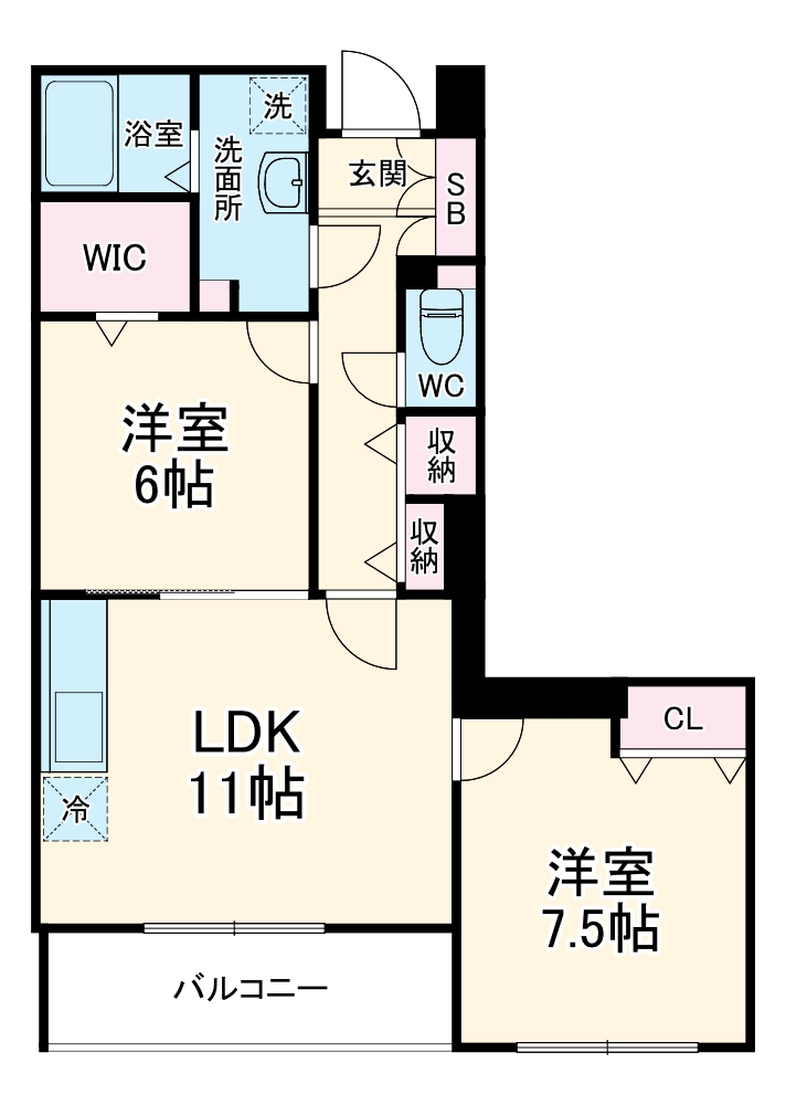 トレリッシュ湘南の間取り