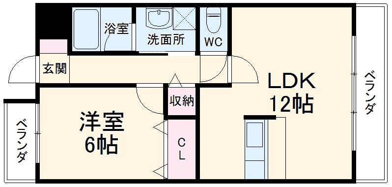 フォンテーヌ峯Ⅱの間取り