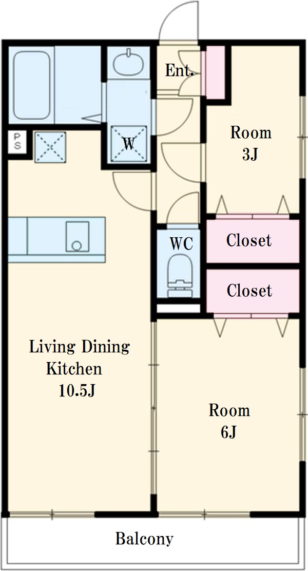 リブリ・サザンビーチ茅ヶ崎の間取り