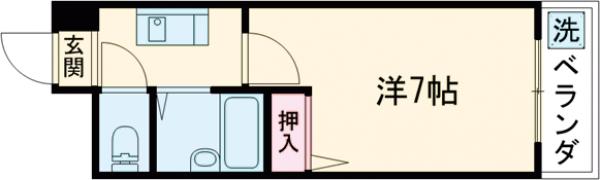 シェモア衣笠の間取り