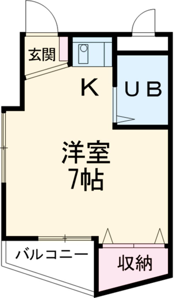 鶴田マンションの間取り
