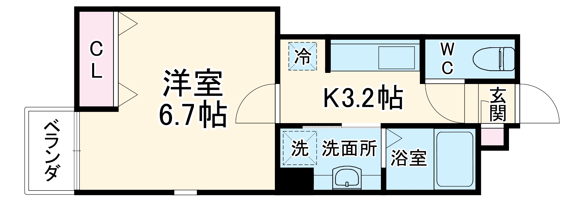 レンジ御池の間取り