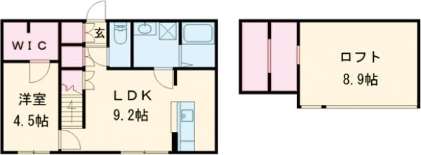 プリマ前橋朝倉の間取り