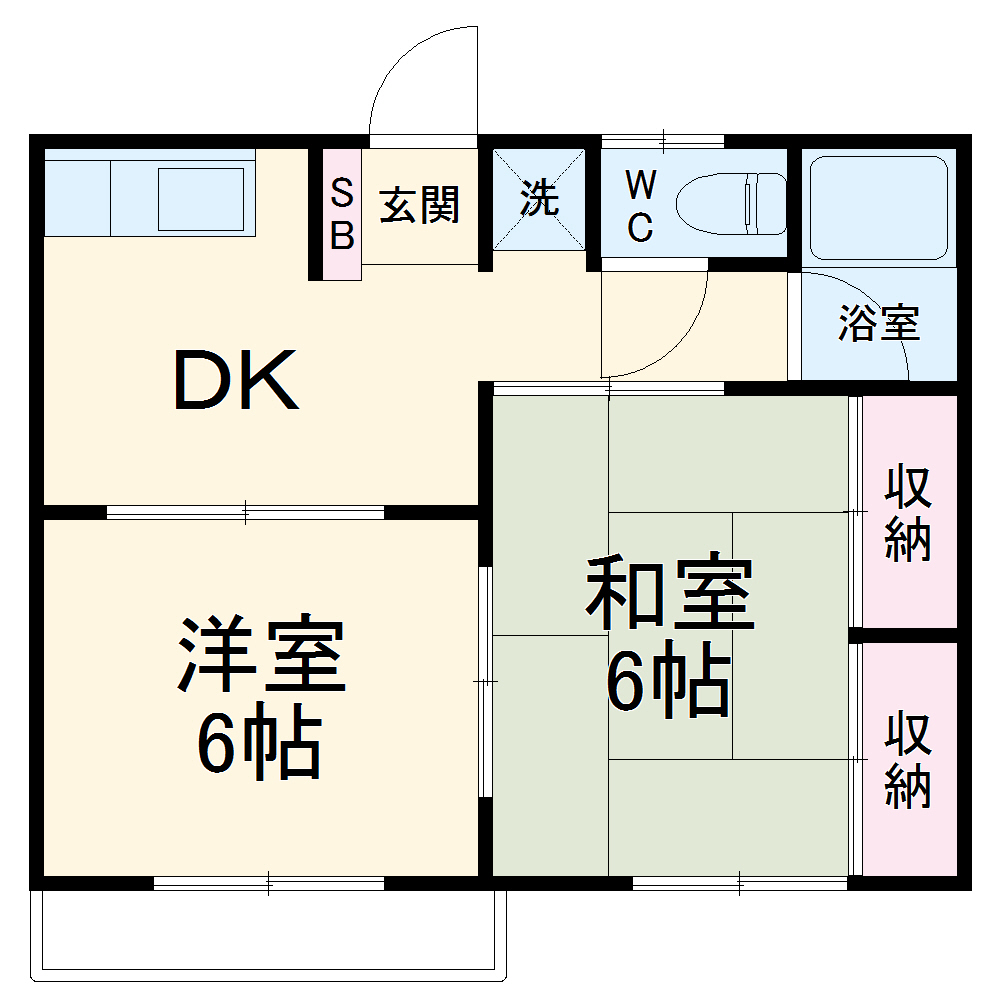 コーポラス山口の間取り