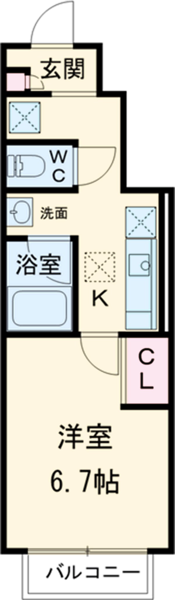 プレジールの間取り