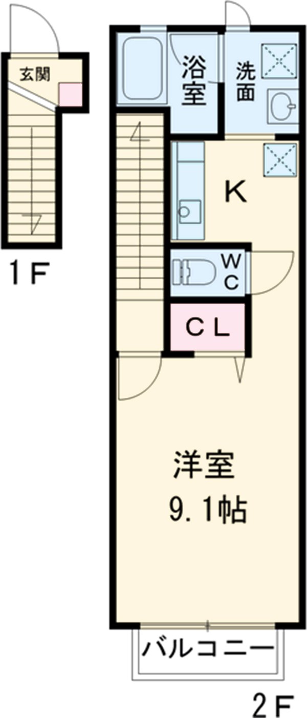 プレジールの間取り