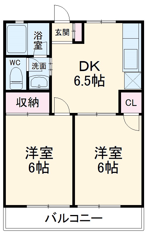 メゾンピーチⅡの間取り