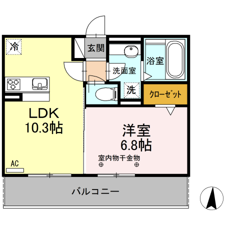 ヴィーブル フォンテーヌの間取り