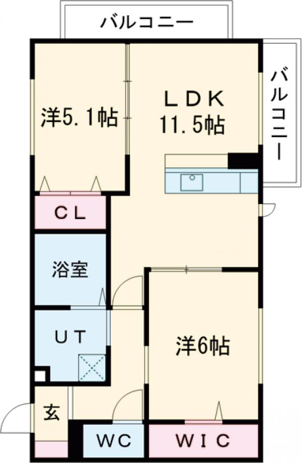 クレールシャトレの間取り