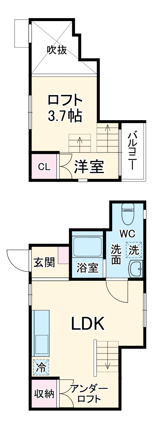 ＶｅｎｕｓーⅢ・101号室の間取り