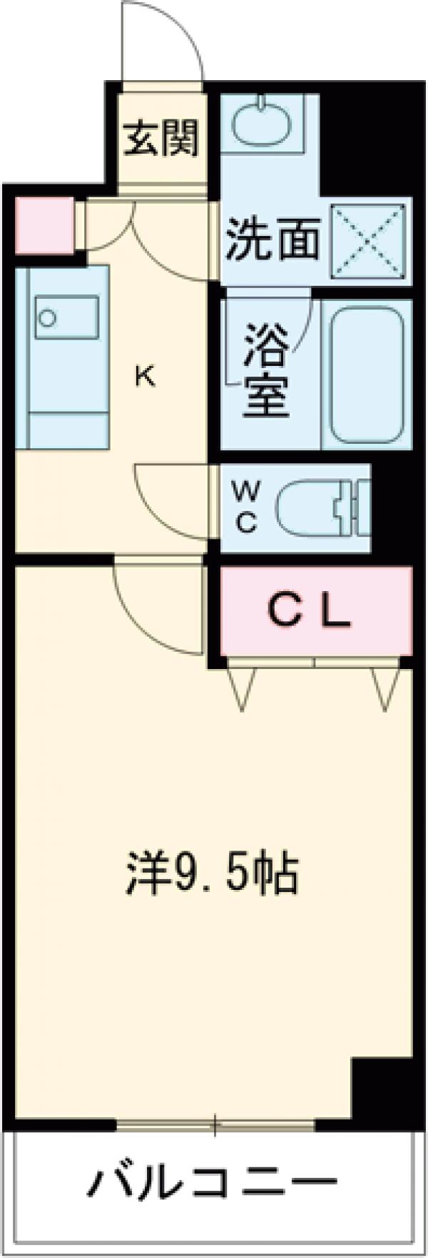 シャイン帷子ノ辻の間取り