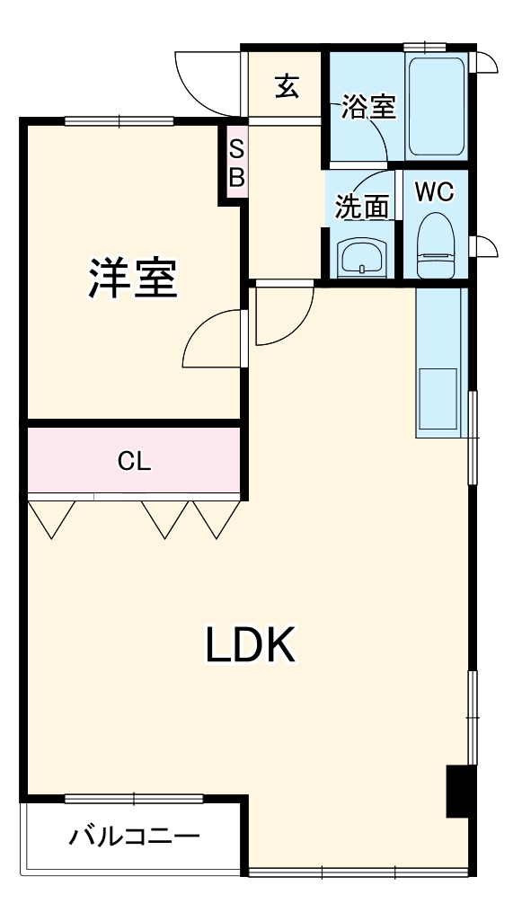 山木ハイツの間取り