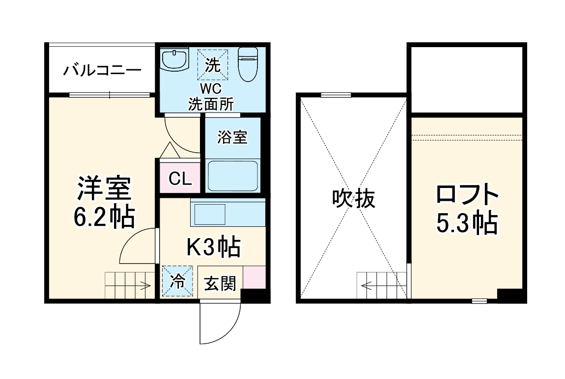 pavillon honnete biwajimaの間取り