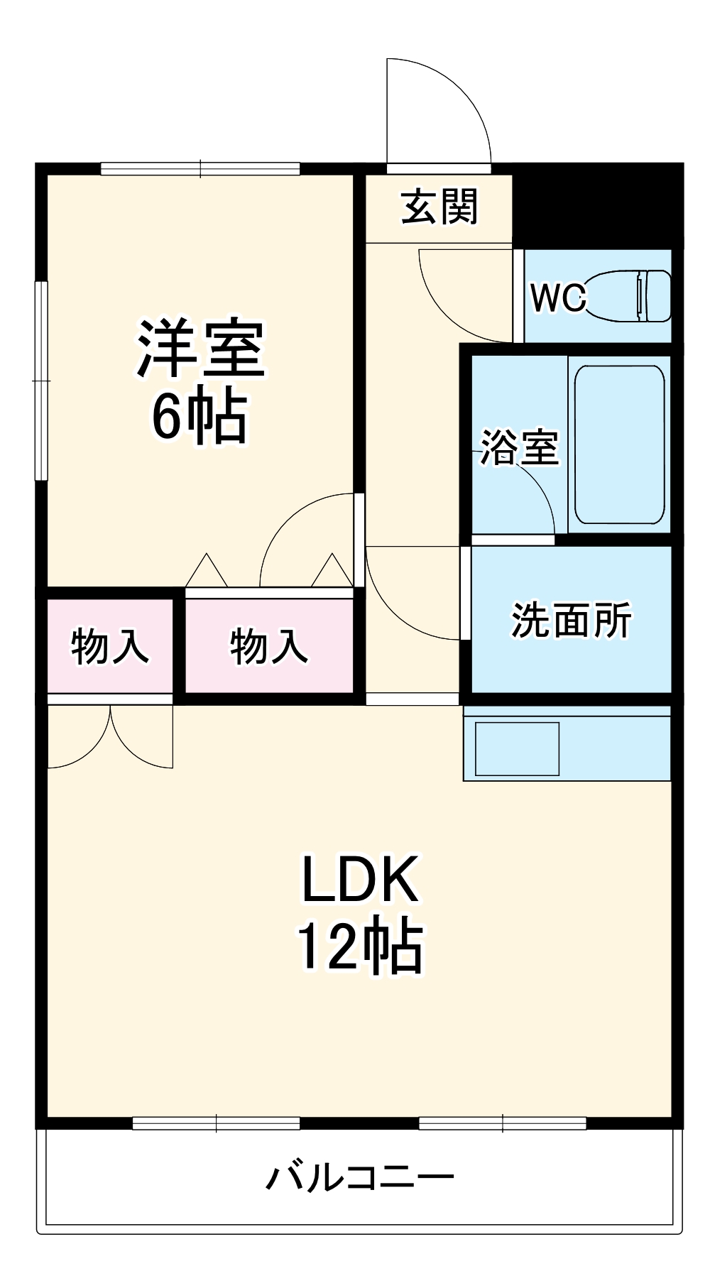 篠原橋マンションの間取り