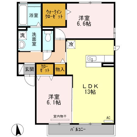 サン ハピネスの間取り