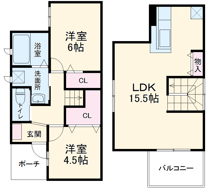 鴨池79KODATEXⅢの間取り