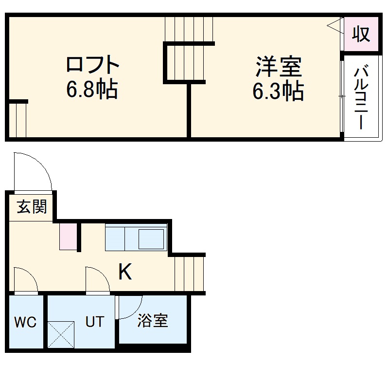 アルバーノ大江A棟の間取り