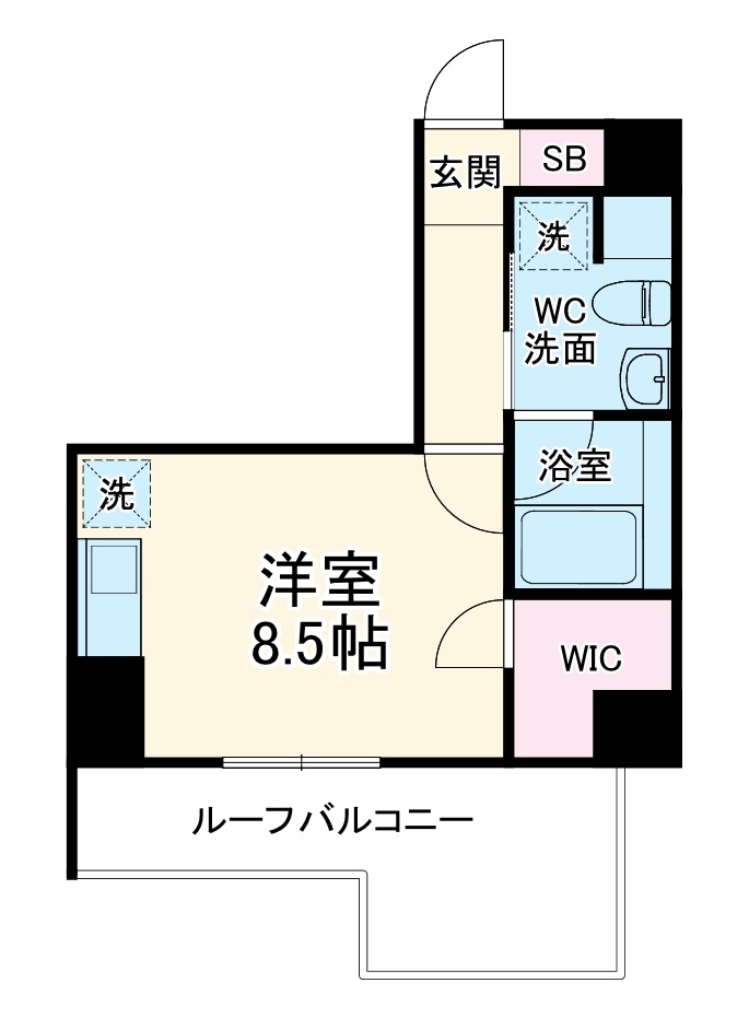 COZY阿由知通の間取り
