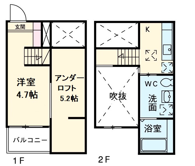 L’endroit apaisantの間取り