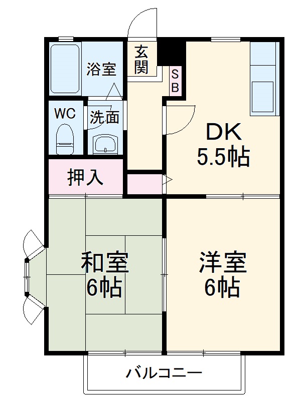 サンライフ妙蓮寺Aの間取り