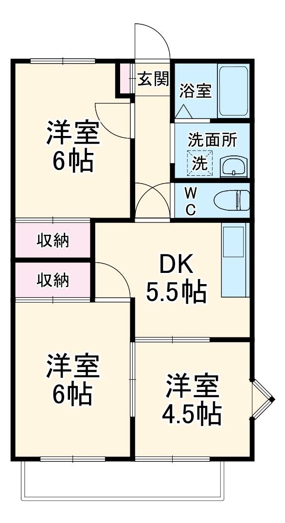 グランハイム21 A棟の間取り