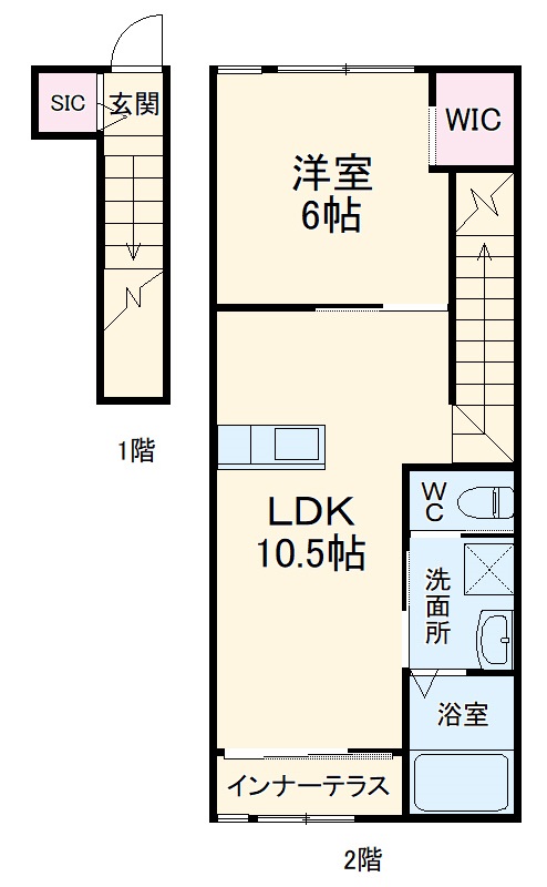 ローズ・ヴェルジュの間取り