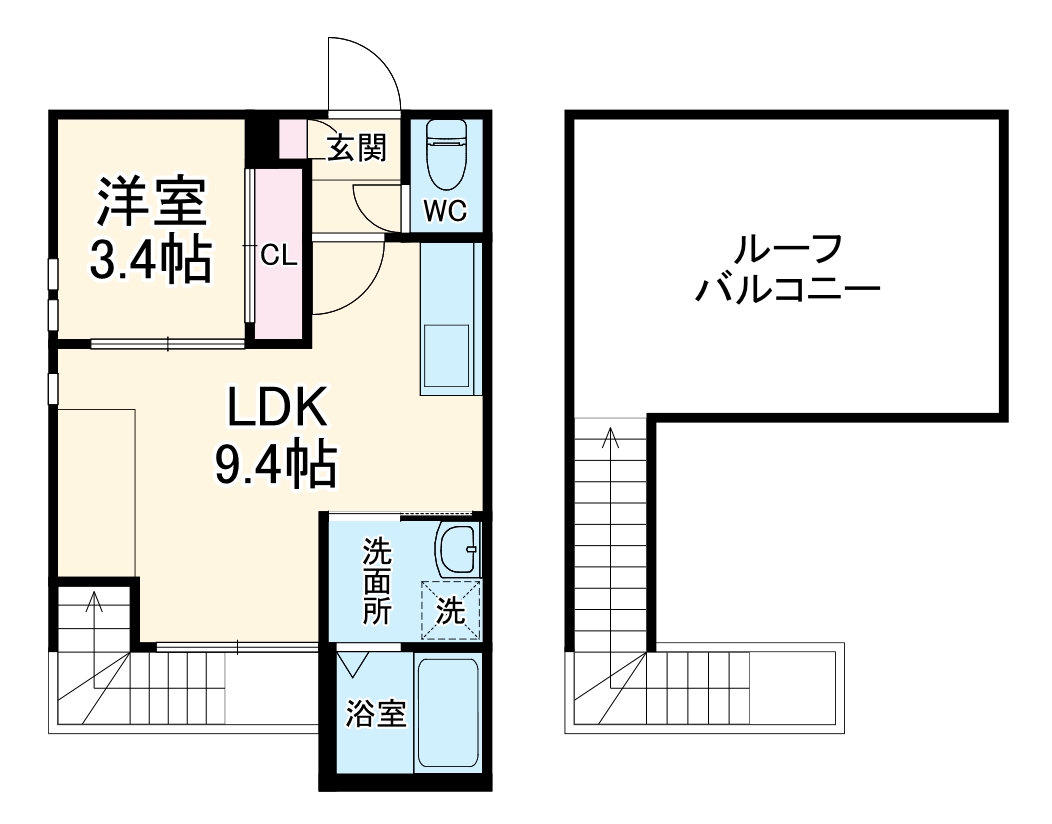 GRANDTIC内田橋の間取り