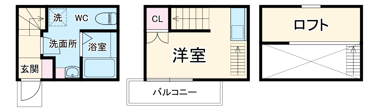 トリスアパートメントの間取り