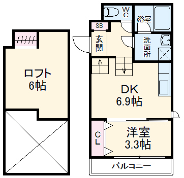 FAMILY STAGE道徳Ⅱの間取り