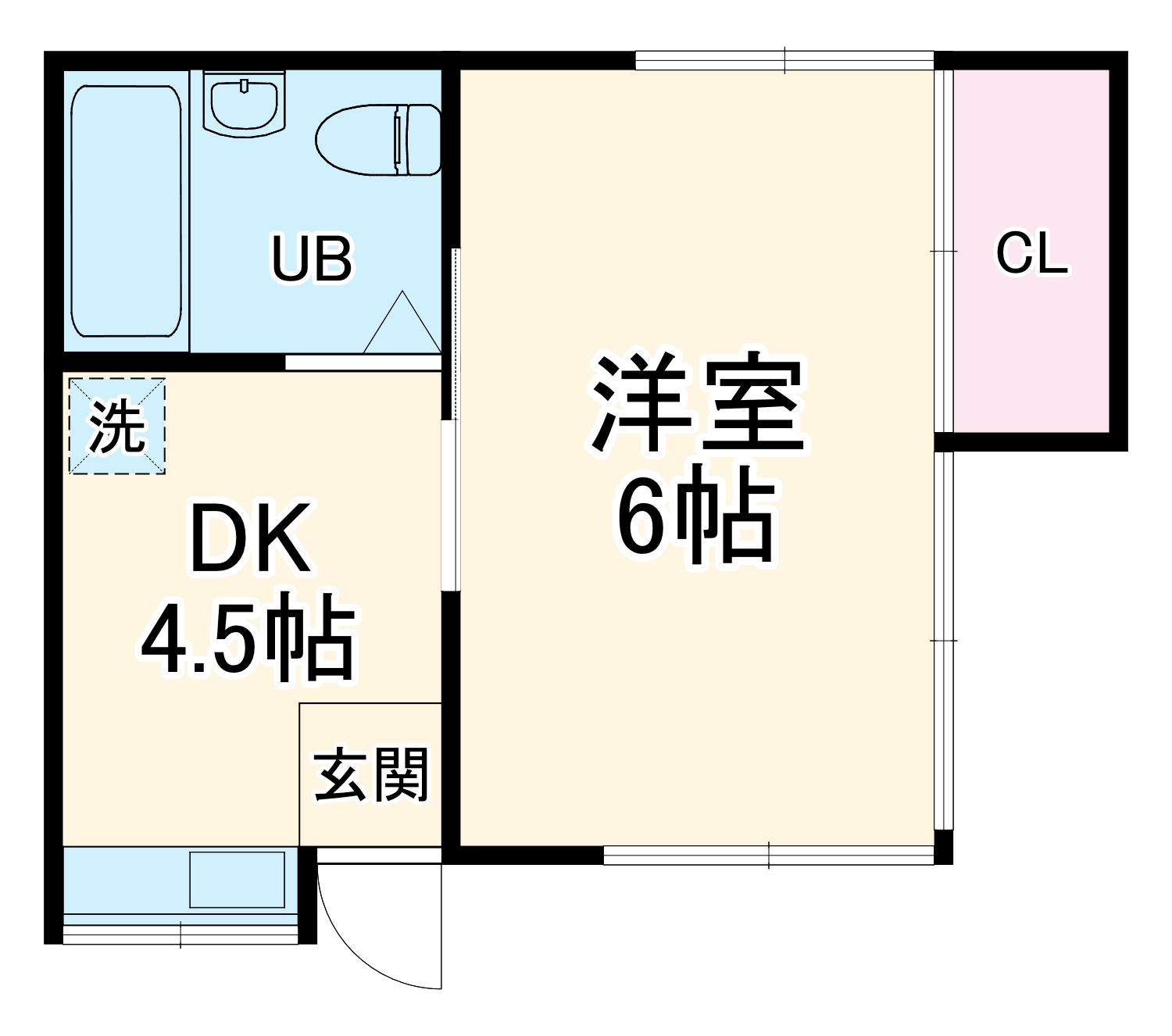 川口荘の間取り